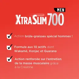 Forté Pharma Xtraslim 700 Men Bruleur de graisses Perte de Poids 120 gélules