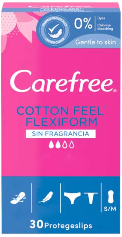 Carefree Protegeslip Cotton Flexiform 30Uds