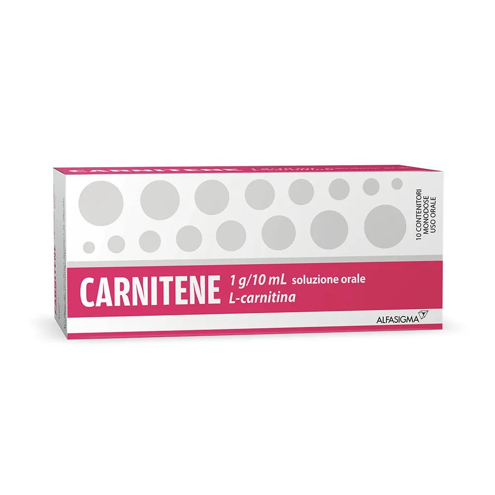 Carnitene 1g/10ml  L-Carnitina Soluzione Orale 10 Flaconcini Monodose