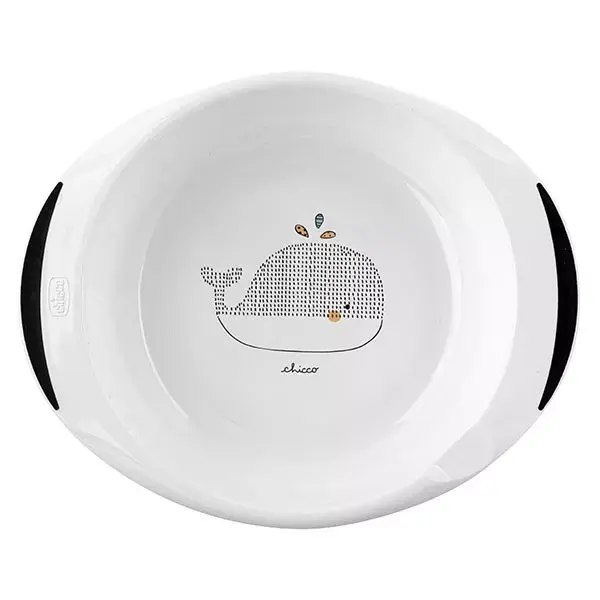 Chicco Mealtime Set Black & White +18m Whales
