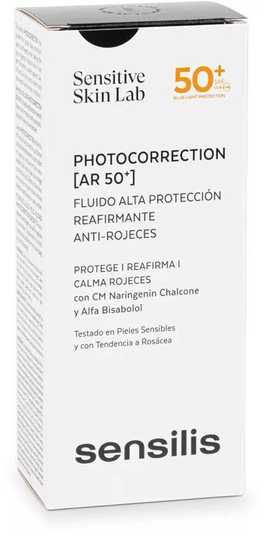 Sensilis Photocorrection AR 50+ Fluido reafirmante anti-vermelhidão 40 ml