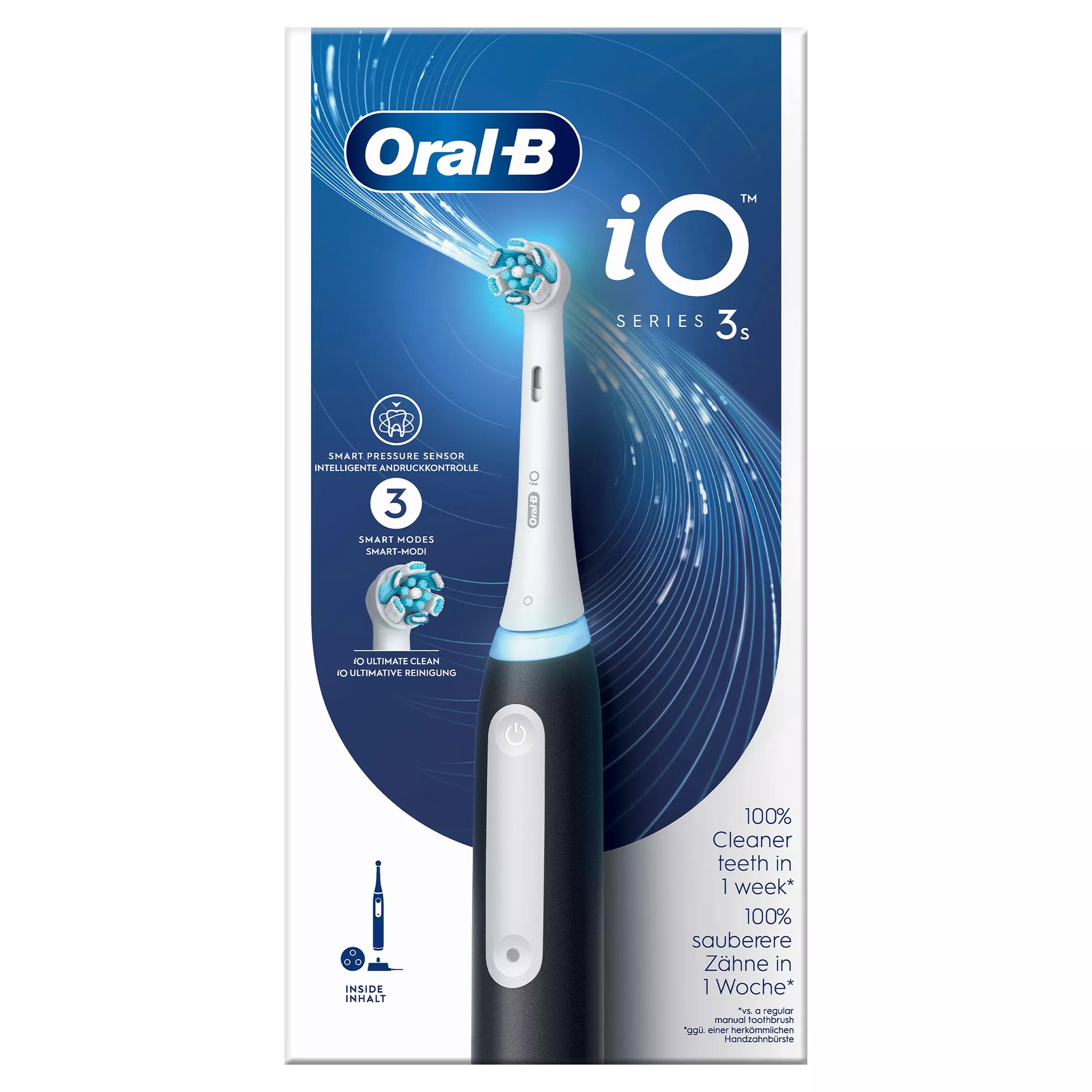 Oral-B iO3s Elektrische Zahnbürste Mattschwarz