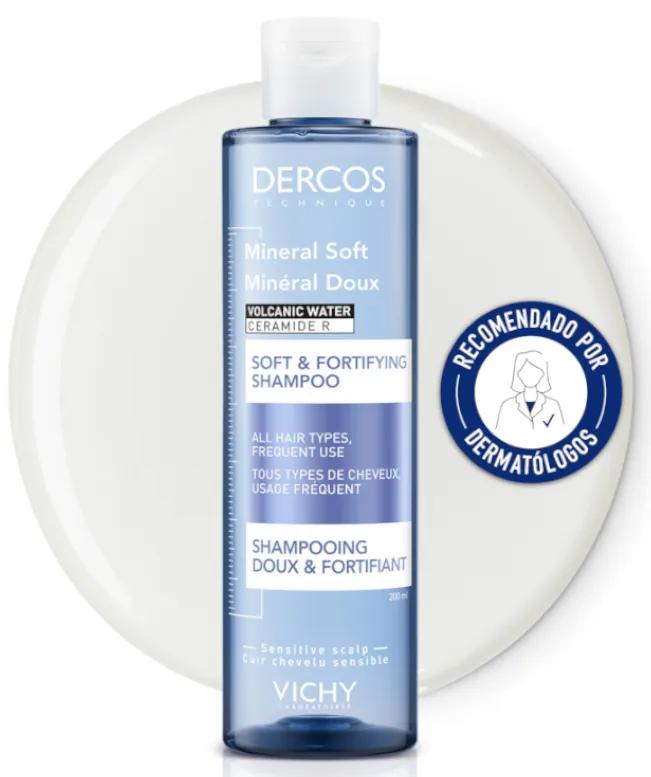 Vichy Dercos Shampoing Minéral Usage Fréquent 200 ml