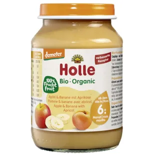 Holle Bio-Organic Potito Manzana Plátano y Albaricoque +6m 190 gr