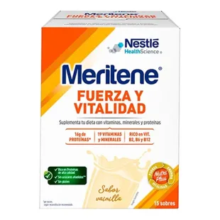 Meritene Force et Vitalité Vanille Enveloppes 15x30 gr 