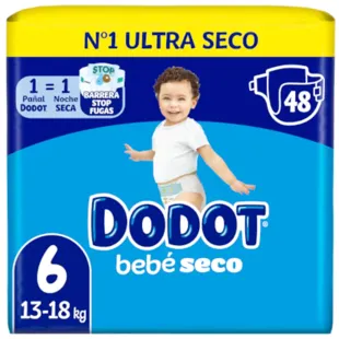 Dodot Dry Baby Diapers T6 (+13 Kg) 48 units