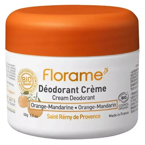 Florame Corps Déodorant Crème Orange-Mandarine 50g