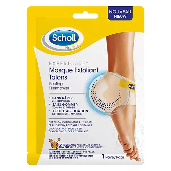 Scholl Exfoliating Foot Mask Heels 1 pair