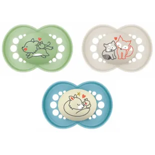 MAM Original Day &amp; Night Pacifier Matte Blue +6m 3 pcs