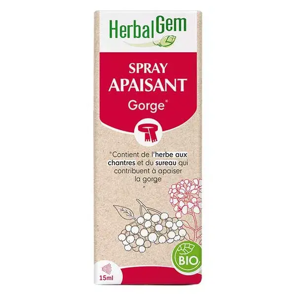 Herbalgem Spray Gorge Apaisant Bio 15ml 