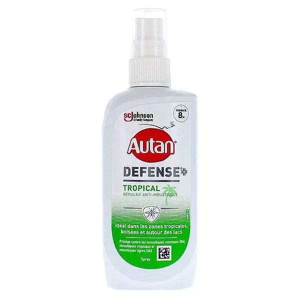 Autan Defense+ Répulsif Anti-Moustiques Tropical 100ml