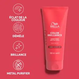 Wella Professionals Invigo Color Brilliance Après-shampoing pour cheveux épais et colorés 200ml