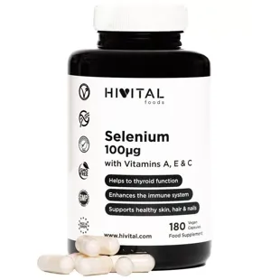 Hivital Selenium 100 mcg 180 Capsules