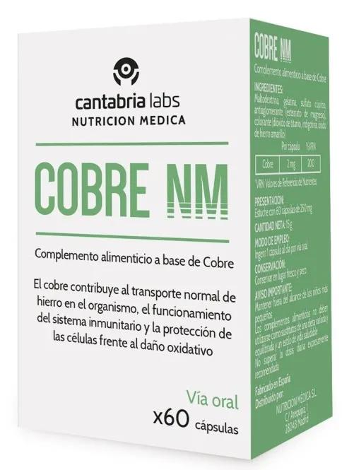 Nutrition Médicale Cuivre NM 60 Gélules