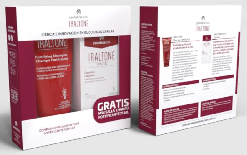 Iraltone Forte 60 Gélules + Shampoing Fortifiant 75 ml