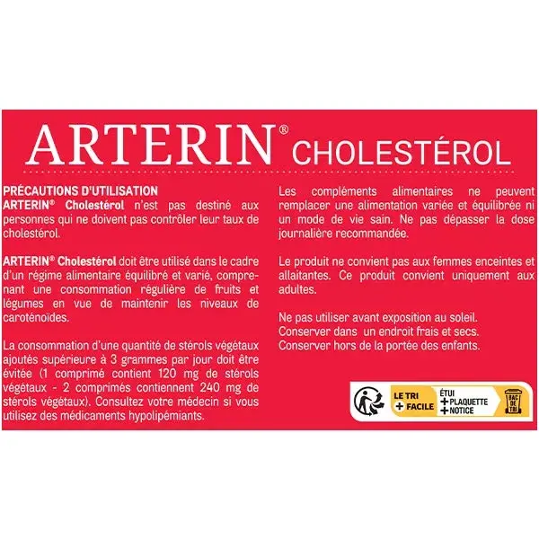 Arterin Cholestérol 60 compresse + 30 Gratis