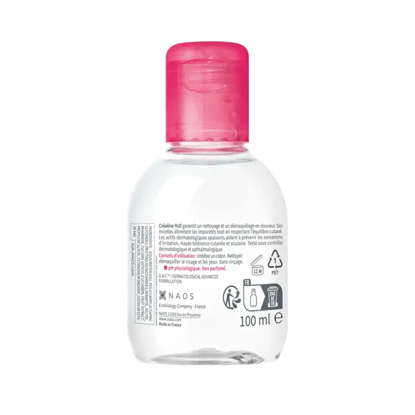 Bioderma Créaline H2O Eau Micellaire Démaquillante Visage Peaux Sensibles 100ml