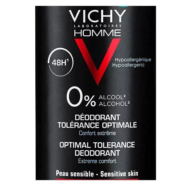 Vichy Homme Optimal Tolerance 48h Deodorant Spray 100ml