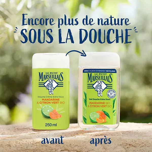 Le Petit Marseillais Gel Douche Extra Doux Mandarine & Citron Vert 250ml