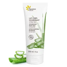 Fleurance Nature - Lait corps nourrissant à l'Aloe Vera Bio - Tube 200 ml