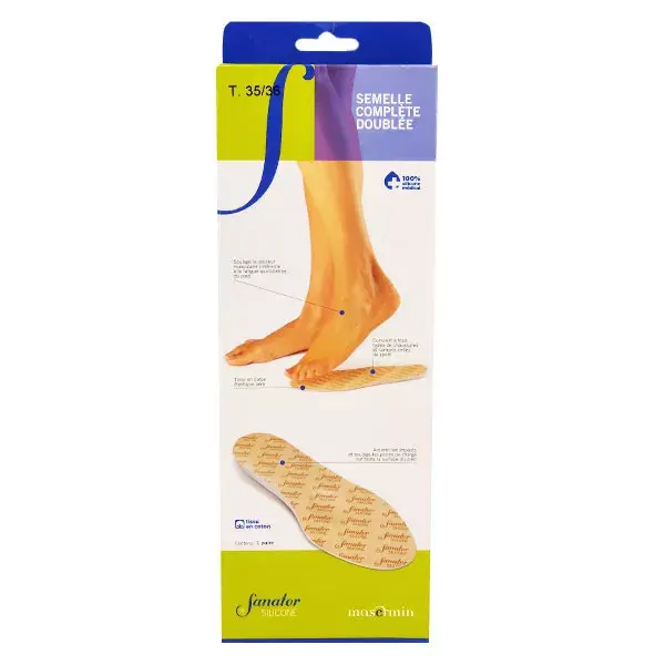Sanator Silicone Full Liner Size 35-36 1 pair