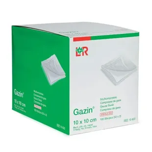 L&R Gazin Garza Sterile 10cmx10cm 50 x 2 garze