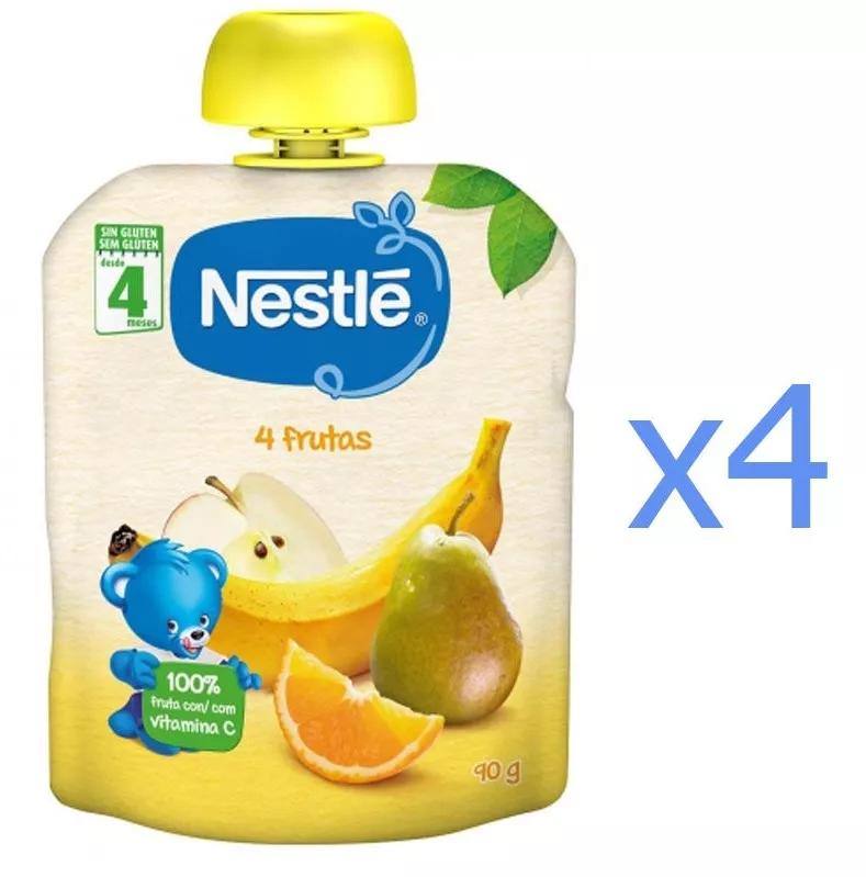 Nestlé Saqueta 4 Frutas 4 X 90gr