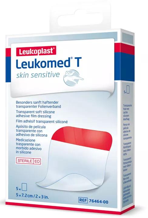 Leukomed T Skin Sensitive 5 cm x 7,2 cm 5 unités