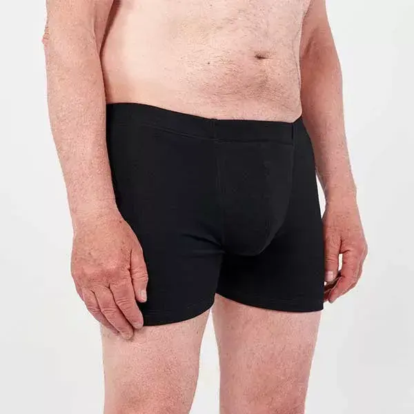Boxer Homme Ultra Absorbant Pour Incontinence - Lot De 3, Coton, Lavable Et Réutilisable, Anti-fuite Et Désodorisant - Tailles L à XXXL