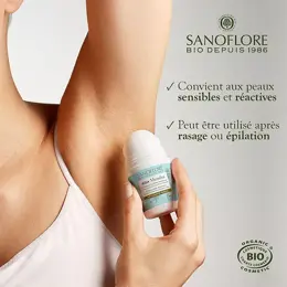 Sanoflore Déodorant Fraîcheur Mentha Roll-On 48h Bio 50ml