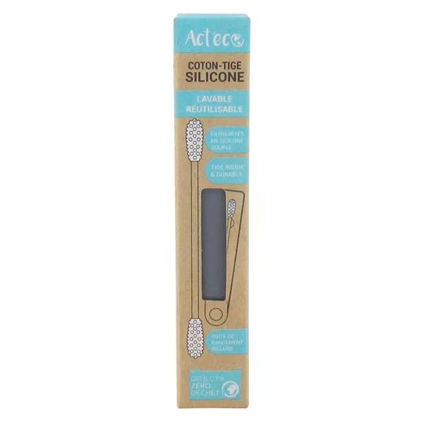 Act'Éco Coton Tige Silicone Gris