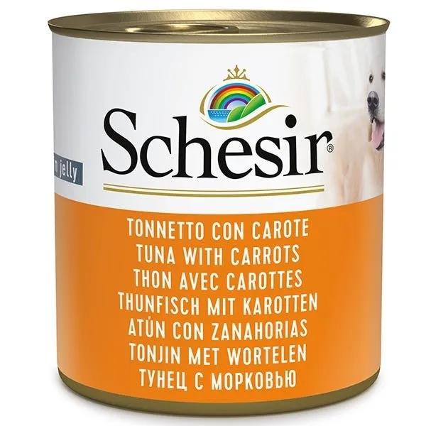 Schesir Tonnetto Con Carote Cibo Umido Cani Adulti Lattina 285G