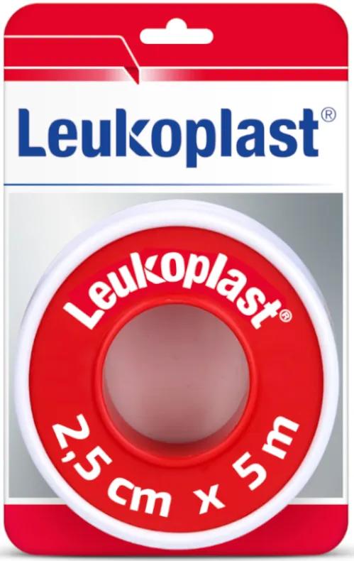 Leukoplast Blanc avec Anneau 2,5 cm x 5 m