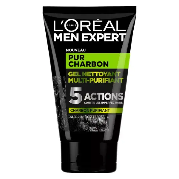 L'Oréal Men Expert Skincare Pur Carbón Gel Limpiador Multi Purificante 5 en 1 100ml