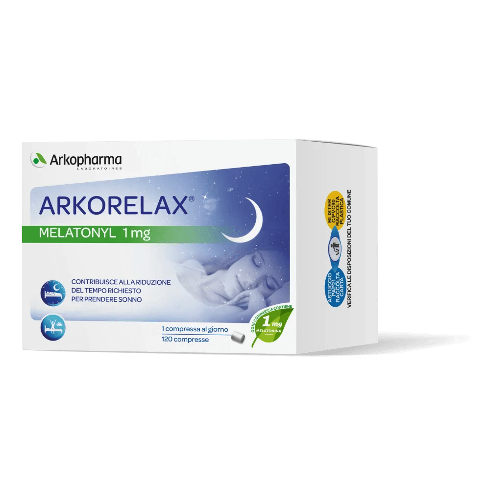 Arkorelax Melatonyl Integratore Per il Sonno con Melatonina 120 Compresse