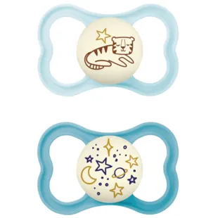 MAM Supreme Night Pacifier Matte Blue +6m 2 pcs