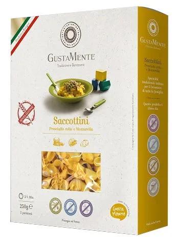 GustaMente Saccottini Pasta Ripiena Cotto Mozzarella Senza Glutine 250 g