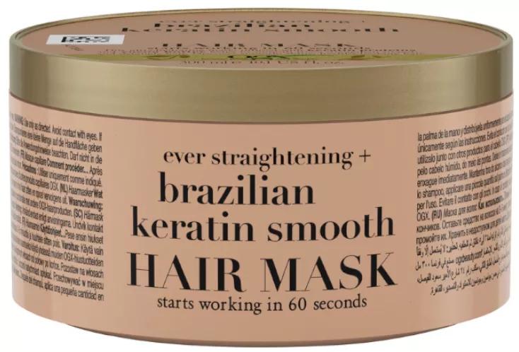 OGX Braziliaans Keratinemasker Glad 300 ml