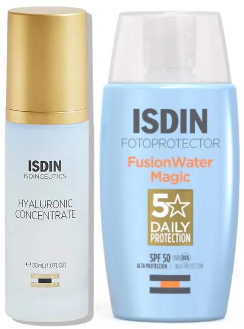 Isdin Concentré Hyaluronique 30 ml + Fusion Water Magic SPF50 50 ml