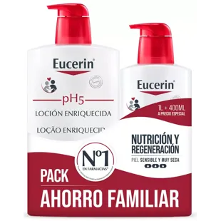 Eucerin pH5 Loción Enriquecida 1 Litro + 400 ml