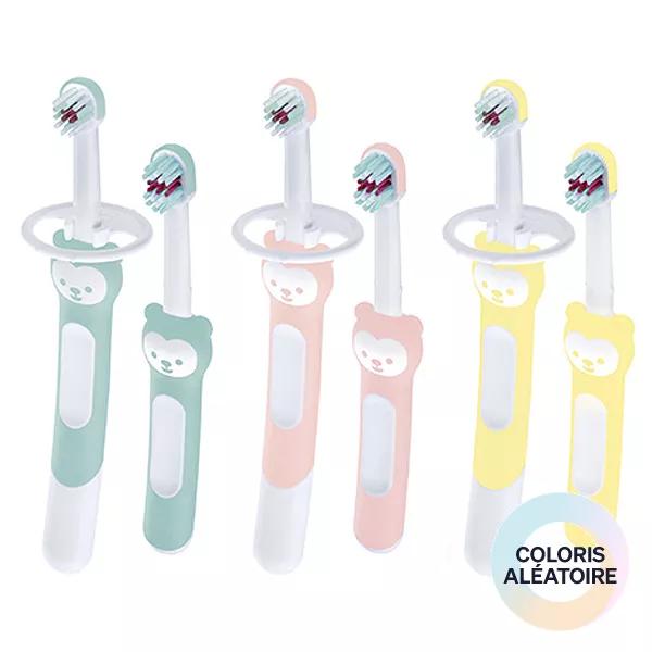 Kit cepillo de dientes MAM - Cepillo de aprendizaje + Cepillo primeros dientes