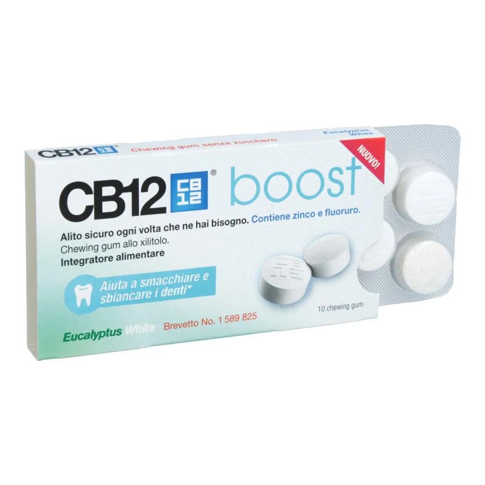 CB12 Boost Chewing-Gum Allo Xilitolo 10 Gomme Masticabili Eucalipto Bianco