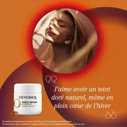 Oenobiol Perfect Bronze Autobronzant Lot de 2 x 30 gélules + 2 éponges beauté