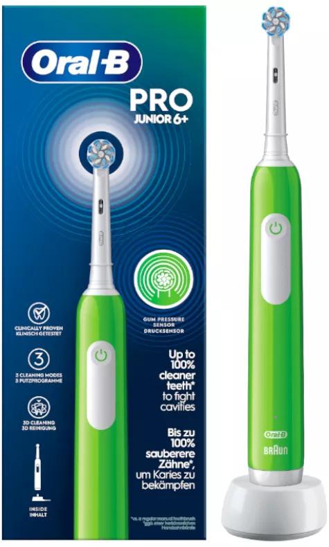 Oral-B Escova de Dentes Elétrica Pro 1 Junior 6+ Verde