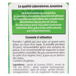 Juvamine Brûle Graisse Thé Vert Guarana 30 gélules