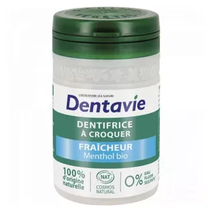Dentavie Dentifricio masticabile Fresh Menthol Organic 60 compresse