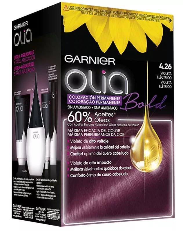 Olia Garnier Hair Color Shade 4.26 Violet Electrique