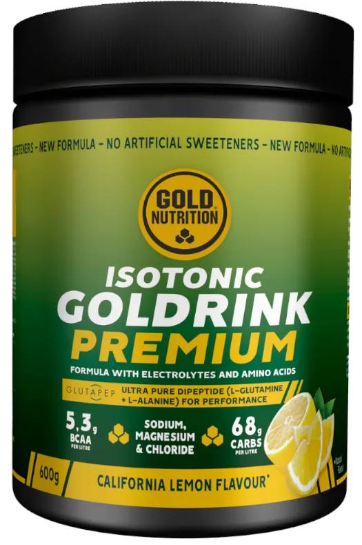 GoldNutrition Gold Premium Boisson Isotonique Citron 600 gr