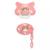 Suavinex Ciuccio in Silicone Physio 4-18m + Clip Indiano Rosa
