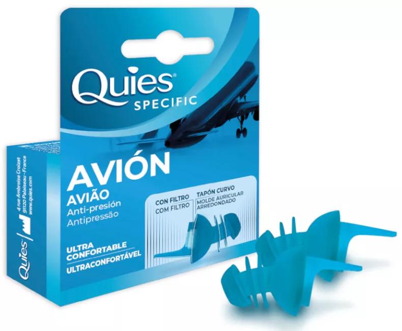 Bouchons d'Oreille Anti-Pression Spécifiques Avion Quies Adulte 1 Paire